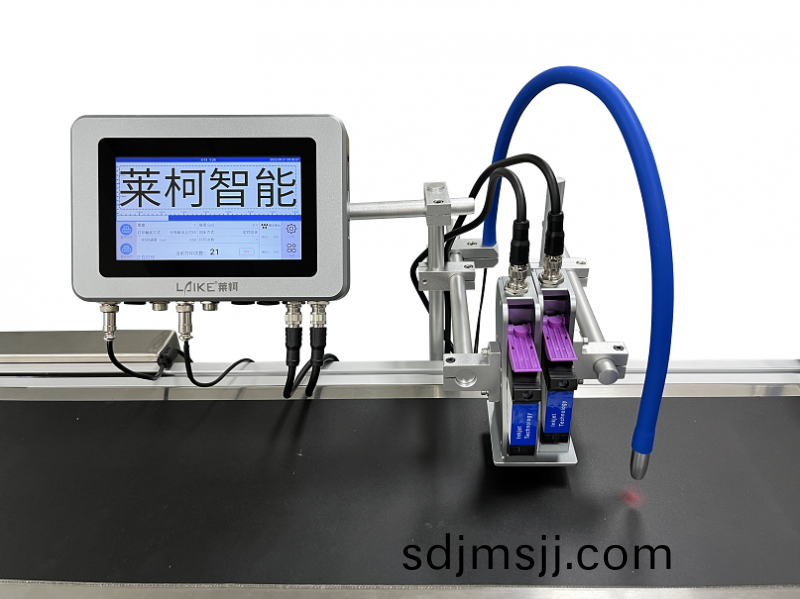 7寸(cun)屏智(zhi)能工(gong)業(ye)2噴頭(tou)全自動噴(pen)碼機（25.4mm.雙噴頭(tou)）